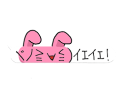 Loose rabbit character 2 sticker #14055803