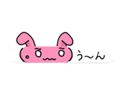 Loose rabbit character 2 sticker #14055806