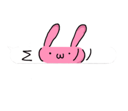 Loose rabbit character 2 sticker #14055815