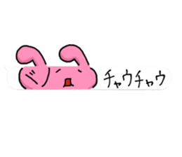 Loose rabbit character 2 sticker #14055822