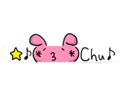 Loose rabbit character 2 sticker #14055824