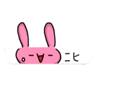 Loose rabbit character 2 sticker #14055826