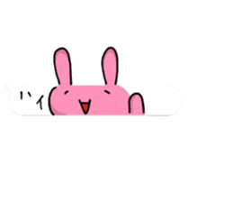 Loose rabbit character 2 sticker #14055828