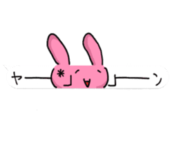 Loose rabbit character 2 sticker #14055833