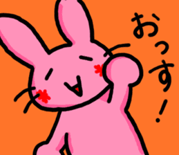 Loose rabbit character 2 sticker #14055835
