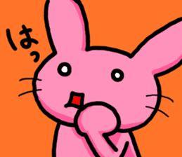 Loose rabbit character 2 sticker #14055836