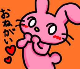 Loose rabbit character 2 sticker #14055837