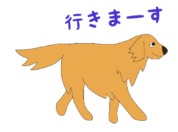 Golden Retrievers' cute stickers set 2 sticker #14056485