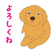 Golden Retrievers' cute stickers set 2 sticker #14056501