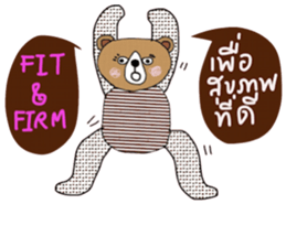 Handsome Brown Bear ,the Tim sticker #14056650