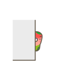 Agapornis roseicollis sticker #14056664