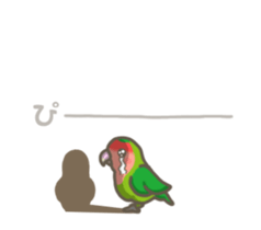 Agapornis roseicollis sticker #14056673