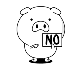 A little mouth is bad pig2(Ovr edition) sticker #14057187