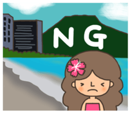 Hawaiian Boy & Girl sticker #14057613