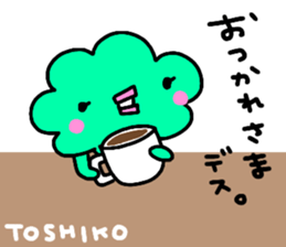 "TOSHIKO" only name sticker sticker #14058043