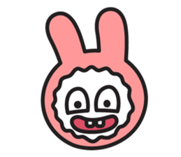 Face of PinkRabbit sticker #14058486
