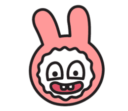 Face of PinkRabbit sticker #14058486