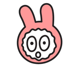 Face of PinkRabbit sticker #14058488