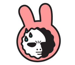 Face of PinkRabbit sticker #14058489