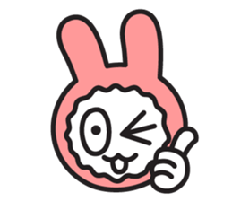 Face of PinkRabbit sticker #14058490