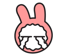 Face of PinkRabbit sticker #14058492