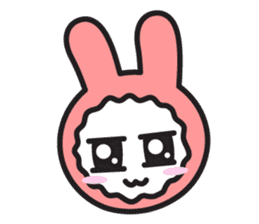 Face of PinkRabbit sticker #14058493