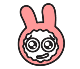 Face of PinkRabbit sticker #14058494