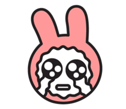 Face of PinkRabbit sticker #14058495
