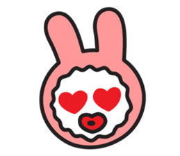 Face of PinkRabbit sticker #14058496