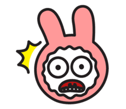Face of PinkRabbit sticker #14058497