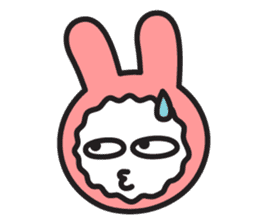 Face of PinkRabbit sticker #14058498