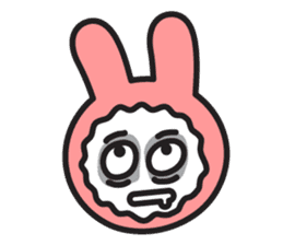 Face of PinkRabbit sticker #14058499