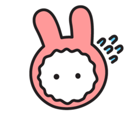 Face of PinkRabbit sticker #14058502