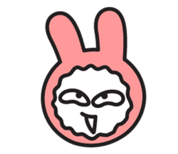 Face of PinkRabbit sticker #14058503