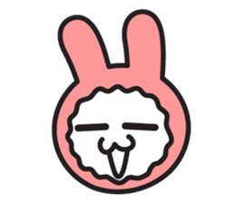 Face of PinkRabbit sticker #14058505