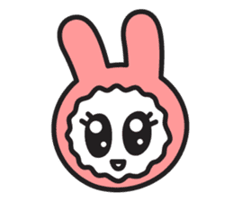 Face of PinkRabbit sticker #14058506