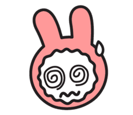 Face of PinkRabbit sticker #14058508