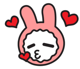 Face of PinkRabbit sticker #14058509