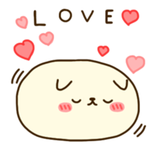 Rice cake love sticker #14058650
