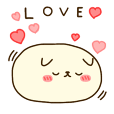 Rice cake love sticker #14058650