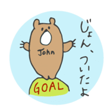 John's bear sticker sticker #14058886
