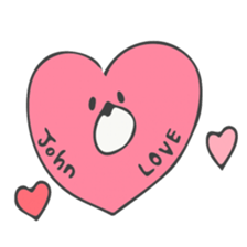 John's bear sticker sticker #14058911