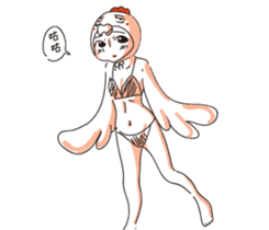 Bikini chicken sticker #14059166