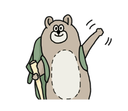 Alpinist Bear Kumatan sticker #14059245