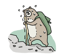 Alpinist Bear Kumatan sticker #14059252