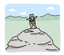 Alpinist Bear Kumatan sticker #14059254