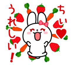 The white rabbit with ribbon for "Chiee" sticker #14059430