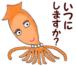 The Cute Firefly Squid Girl sticker #14059938