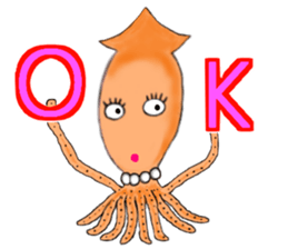 The Cute Firefly Squid Girl sticker #14059971