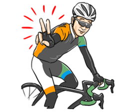 Cycling is used by people with hobbies! sticker #14060255